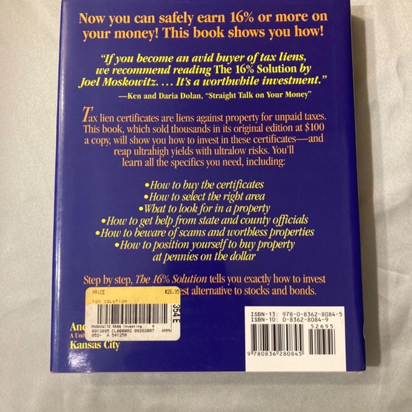 HOST PICKBook: The 16% Solution How to Get High Interest Rates by Joel Moskowitz - Picture 2 of 8